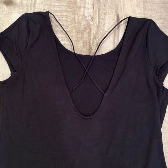 American Eagle cross back cap sleeve bodysuit size XL - Picture 3 of 5